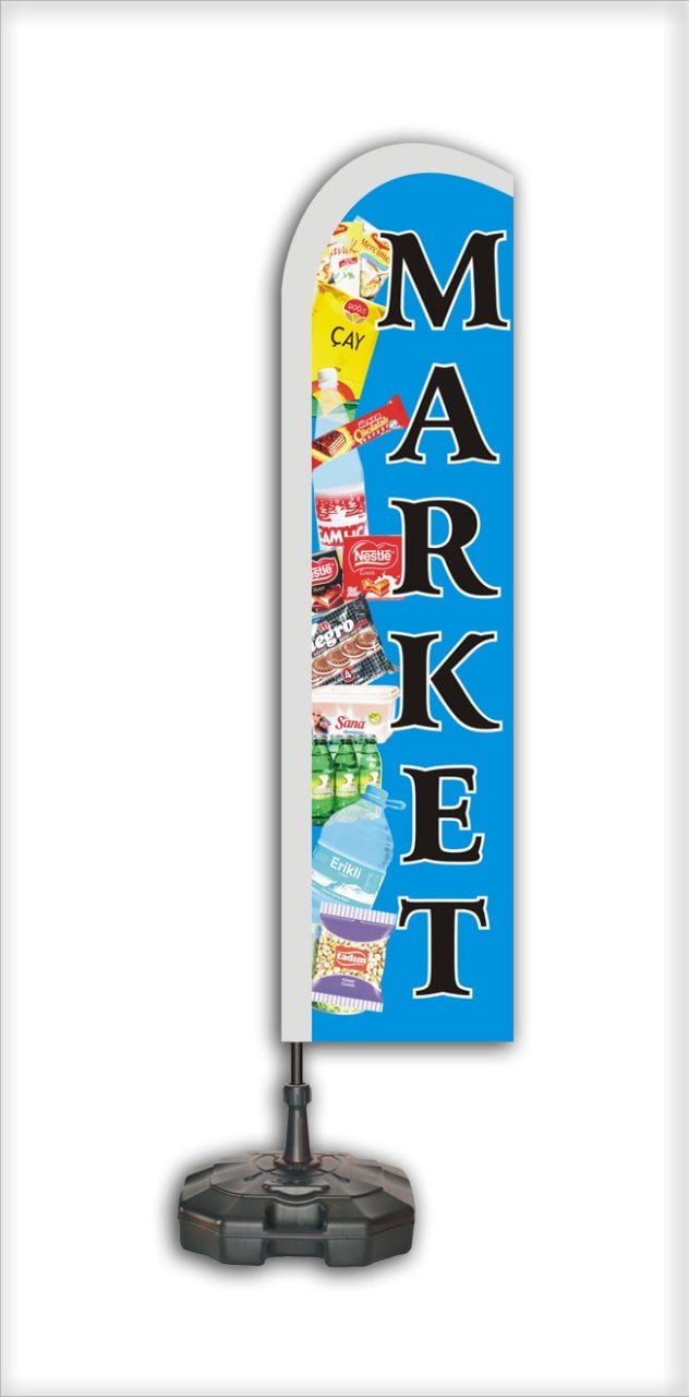 -MARKET- Yelken Bayrak TAKIM 1 Ad. - Mavi