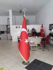 Türk Makam Bayrağı (Telalı Saçaklı)
