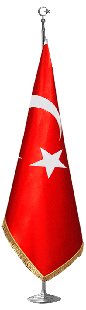 Türk Makam Bayrağı (Telalı Saçaklı)