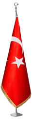 Türk Makam Bayrağı (Telalı Saçaklı)
