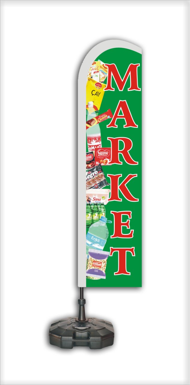 -MARKET- Yelken Bayrak TAKIM 1 Ad. - Yeşil